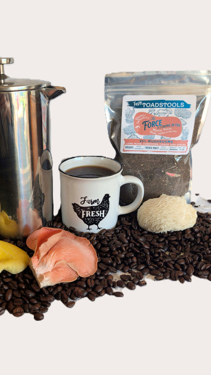 ☕ THE FORCE — Organic French Roast Mushroom Coffee