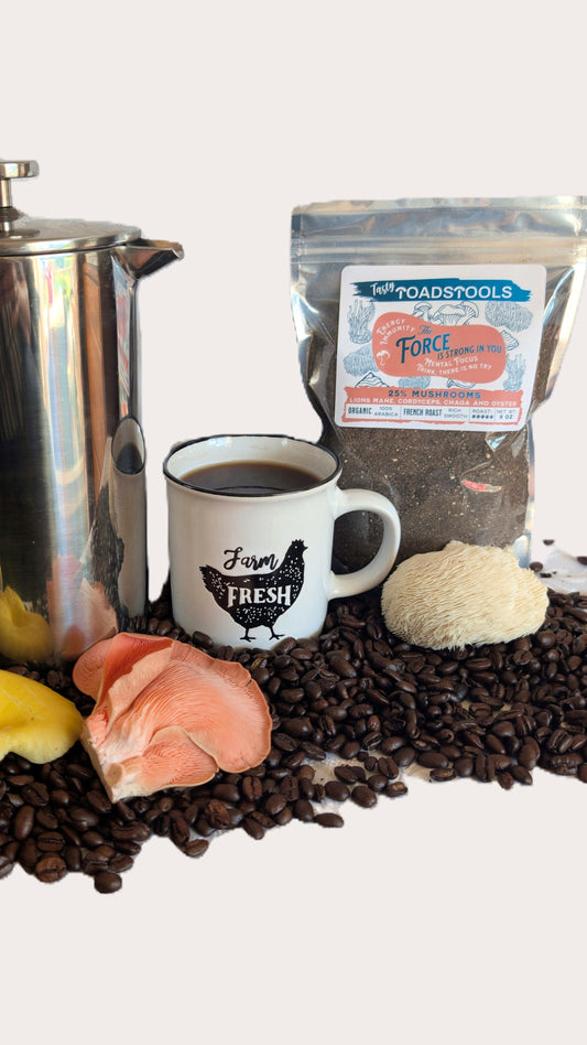 ☕ THE FORCE — Organic French Roast Mushroom Coffee